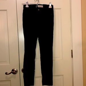 Navy corduroy skinny pants